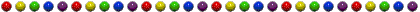 a couple of flashing multicoloured balls