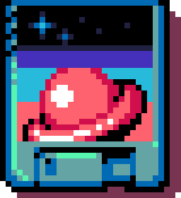 an image of Mooncat on a spinning floppy disk
