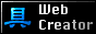 a small animated badge with a shooting star that reads 'web creator'